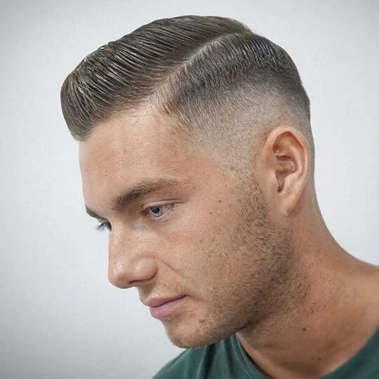 Undercut with Comb Over or Brushed Back