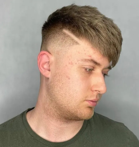 Angular Fringe and a Shaved Line haircut