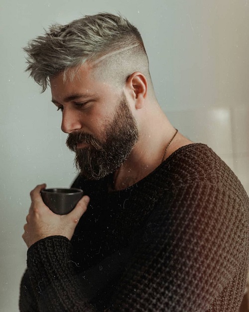 Messy Crew Cut hairstyle for men