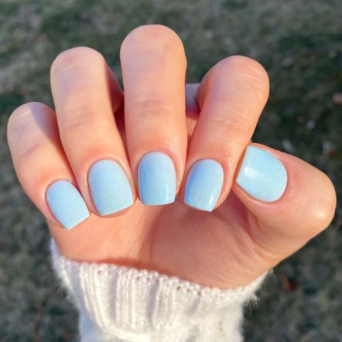 powder blue nails