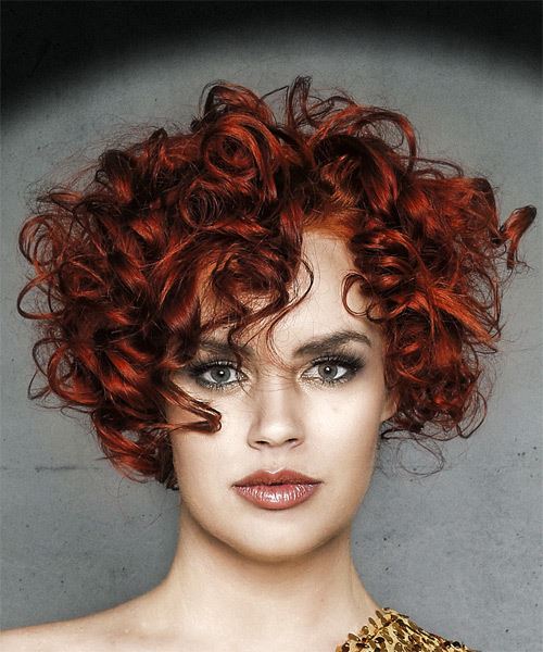 Red Short Curly Hair