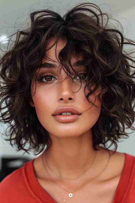 Relaxed Curly Bob hair