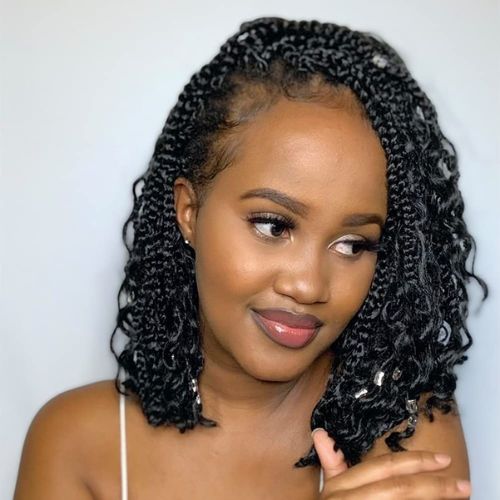 crochet style braided bob